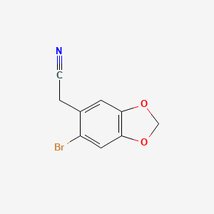 (6-Bromo-1,3-benzodioxol-5-yl)acetonitrile