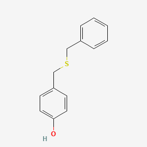 Phenol, 4-[[(phenylmethyl)thio]methyl]-