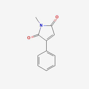 molecular formula C11H9NO2 B3053553 1-Methyl-3-phenyl-1H-pyrrole-2,5-dione CAS No. 54433-49-7