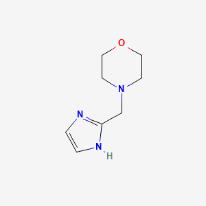 molecular formula C8H13N3O B3053574 4-(1H-imidazol-2-ylmethyl)morpholine CAS No. 54534-92-8