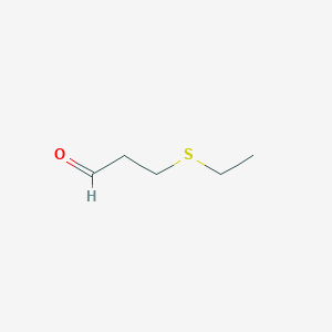 molecular formula C5H10OS B3053576 3-(Ethylsulfanyl)propanal CAS No. 5454-45-5