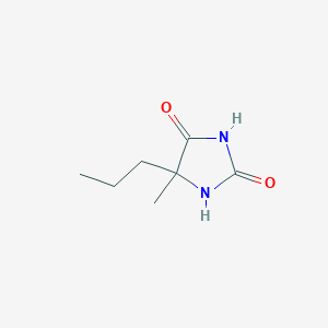molecular formula C7H12N2O2 B3053577 5-Methyl-5-propylimidazolidine-2,4-dione CAS No. 5455-36-7