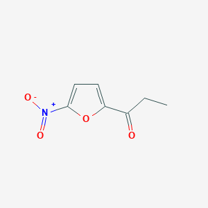 molecular formula C7H7NO4 B3053581 1-(5-Nitrofuran-2-yl)propan-1-one CAS No. 5456-76-8
