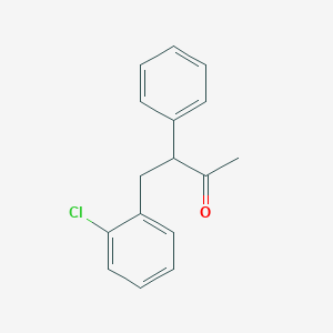 molecular formula C16H15ClO B3053592 4-(2-Chlorophenyl)-3-phenylbutan-2-one CAS No. 54635-92-6