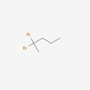 molecular formula C5H10Br2 B3053595 2,2-Dibromopentane CAS No. 54653-26-8