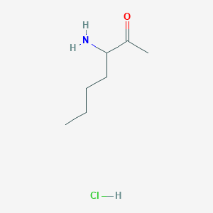2-Heptanone, 3-amino-,hydrochloride (1:1)