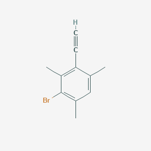 molecular formula C11H11B B3053613 2-Bromo-4-ethynyl-1,3,5-trimethylbenzene CAS No. 5471-85-2