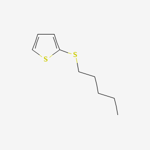 molecular formula C9H14S2 B3053623 Thiophene, 2-(pentylthio)- CAS No. 54798-87-7
