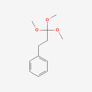 molecular formula C12H18O3 B3053638 (3,3,3-Trimethoxypropyl)benzene CAS No. 54917-78-1