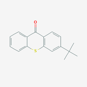 molecular formula C17H16OS B3053640 3-Tert-butyl-9h-thioxanthen-9-one CAS No. 5495-87-4