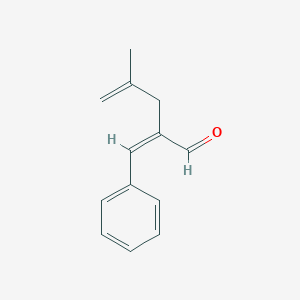 molecular formula C13H14O B3053642 4-Pentenal, 4-methyl-2-(phenylmethylene)- CAS No. 54979-65-6