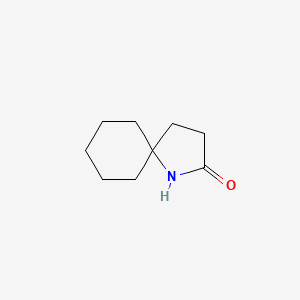 molecular formula C9H15NO B3053643 1-Azaspiro[4.5]decan-2-one CAS No. 5498-74-8
