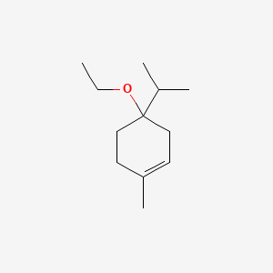 molecular formula C12H22O B3053645 Cyclohexene, 4-ethoxy-1-methyl-4-(1-methylethyl)- CAS No. 54982-76-2