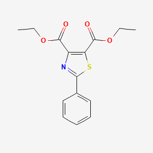 molecular formula C15H15NO4S B3053646 Diethyl 2-phenyl-1,3-thiazole-4,5-dicarboxylate CAS No. 54986-96-8