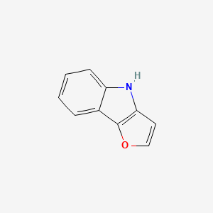 molecular formula C10H7NO B3053659 4H-Furo[3,2-b]indole CAS No. 55077-51-5