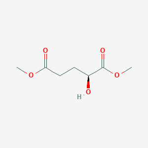molecular formula C7H12O5 B3053661 (S)-Dimethyl 2-hydroxypentanedioate CAS No. 55094-97-8