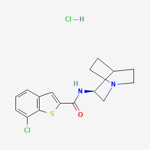 molecular formula C16H18Cl2N2OS B3053663 Encenicline enantiomer CAS No. 550999-76-3