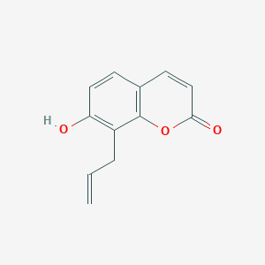 molecular formula C12H10O3 B3053668 7-Hydroxy-8-prop-2-enylchromen-2-one CAS No. 55136-72-6