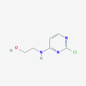 molecular formula C6H8ClN3O B3053726 2-[(2-Chloropyrimidin-4-yl)amino]ethanol CAS No. 55662-06-1