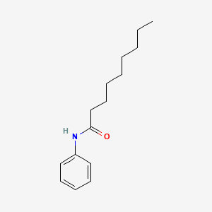 molecular formula C15H23NO B3053731 Nonanamide, N-phenyl- CAS No. 55679-48-6