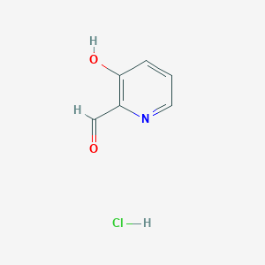 molecular formula C6H6ClNO2 B3053732 3-Hydroxypicolinaldehyde hydrochloride CAS No. 55680-57-4
