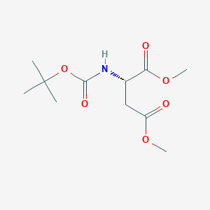 molecular formula C11H19NO6 B3053740 Boc-Asp(Ome)-Ome CAS No. 55747-84-7