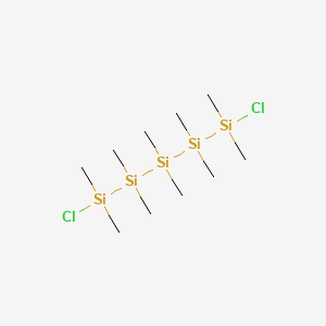 molecular formula C10H30Cl2Si5 B3053752 Pentasilane, 1,5-dichloro-1,1,2,2,3,3,4,4,5,5-decamethyl- CAS No. 5586-42-5