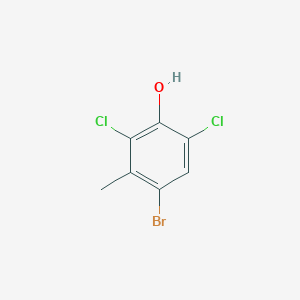 molecular formula C7H5BrCl2O B3053769 4-Bromo-2,6-dichloro-3-methylphenol CAS No. 56037-74-2