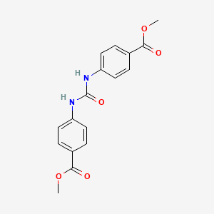 molecular formula C17H16N2O5 B3053771 Methyl 4-[(4-methoxycarbonylphenyl)carbamoylamino]benzoate CAS No. 56050-99-8