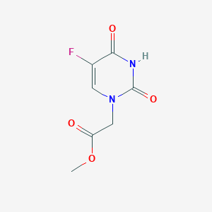 1(2H)-pyrimidineacetic acid, 5-fluoro-3,4-dihydro-2,4-dioxo-, methyl ester