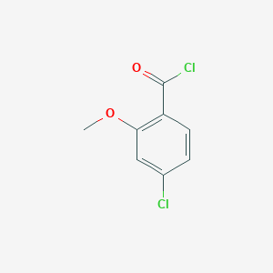 molecular formula C8H6Cl2O2 B3053777 4-Chloro-2-methoxybenzoyl chloride CAS No. 5607-64-7