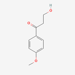 molecular formula C10H12O3 B3053779 1-Propanone, 3-hydroxy-1-(4-methoxyphenyl)- CAS No. 56072-31-2