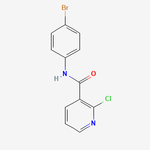 molecular formula C12H8BrClN2O B3053792 N-(4-bromophenyl)-2-chloronicotinamide CAS No. 56149-25-8