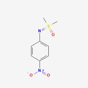 molecular formula C8H10N2O3S B3053793 dimethyl[(4-nitrophenyl)imino]-lambda6-sulfanone CAS No. 56158-00-0