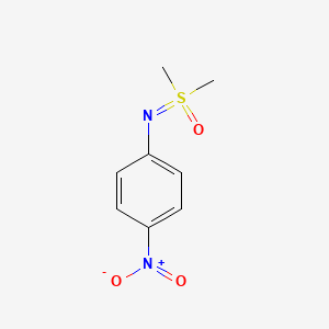 1-{[Dimethyl(oxo)-lambda~6~-sulfanylidene]amino}-4-nitrobenzene