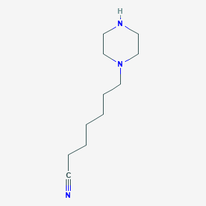 7-(Piperazin-1-yl)heptanenitrile