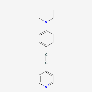 Benzenamine, N,N-diethyl-4-(4-pyridinylethynyl)-