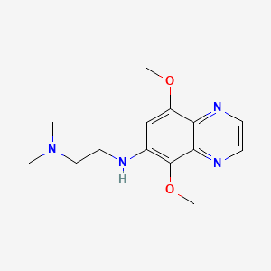 Quinoxaline, 5,8-dimethoxy-6-((2-(dimethylamino)ethyl)amino)-