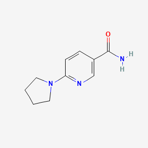 molecular formula C10H13N3O B3053838 6-(Pyrrolidin-1-yl)pyridine-3-carboxamide CAS No. 56501-10-1