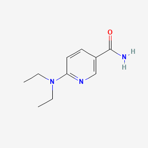 molecular formula C10H15N3O B3053839 3-Pyridinecarboxamide, 6-(diethylamino)- CAS No. 56501-15-6