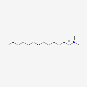 molecular formula C16H35N B3053841 2-Tetradecanamine, N,N-dimethyl- CAS No. 56505-81-8