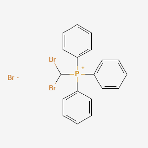 molecular formula C19H16Br3P B3053842 Phosphonium, (dibromomethyl)triphenyl-, bromide CAS No. 56506-90-2