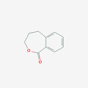 molecular formula C10H10O2 B3053844 4,5-DIHYDRO-3H-2-BENZOXEPIN-1-ONE CAS No. 5651-62-7
