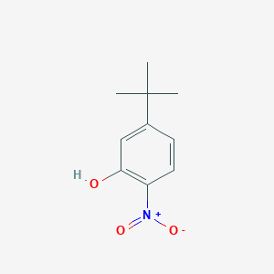 molecular formula C10H13NO3 B3053845 5-Tert-butyl-2-nitrophenol CAS No. 5651-77-4