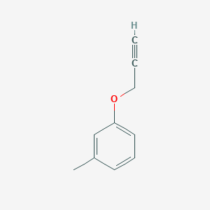 molecular formula C10H10O B3053846 1-Methyl-3-(prop-2-yn-1-yloxy)benzene CAS No. 5651-89-8