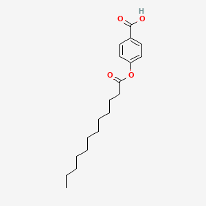 molecular formula C19H28O4 B3053869 4-(DODECANOYLOXY)BENZOIC ACID CAS No. 56670-30-5