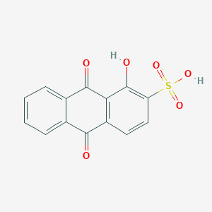 molecular formula C14H8O6S B3053870 1-Hydroxy-9,10-dioxo-9,10-dihydroanthracene-2-sulfonic acid CAS No. 56670-83-8