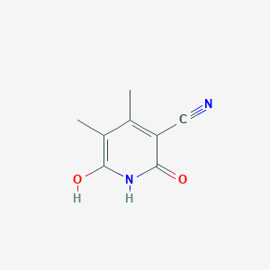 molecular formula C8H8N2O2 B3053875 6-Hydroxy-4,5-dimethyl-2-oxo-1,2-dihydropyridine-3-carbonitrile CAS No. 56704-29-1