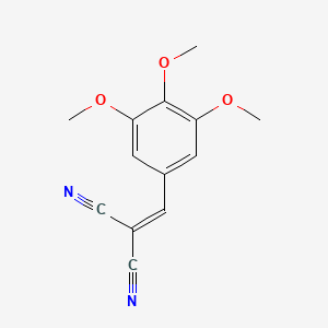 molecular formula C13H12N2O3 B3053896 3,4,5-Trimethoxybenzylidenemalononitrile CAS No. 5688-82-4
