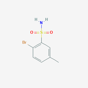 molecular formula C7H8BrNO2S B3053904 2-Bromo-5-methylbenzenesulfonamide CAS No. 56919-21-2